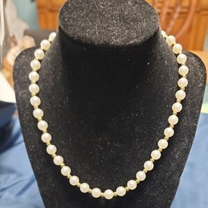 #13 Elegant White Pearl Necklace